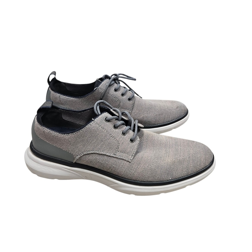 Vince Camuto Tayden Oxford Mens 10M Grey Knit Lace Up Hybrid‎ Casual Shoes